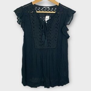 NWT GAP Flutter Sleeve Boho Top
